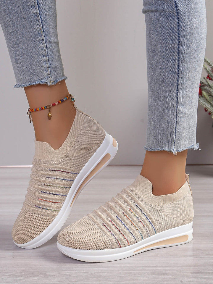 EJC Breathable Mesh Wedge Sneakers