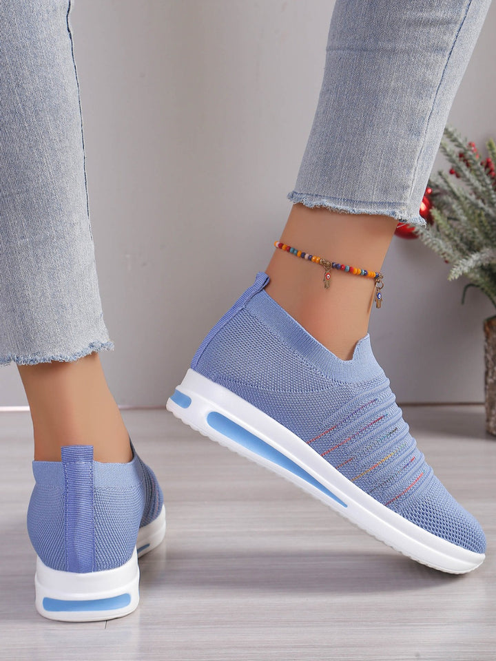EJC Breathable Mesh Wedge Sneakers