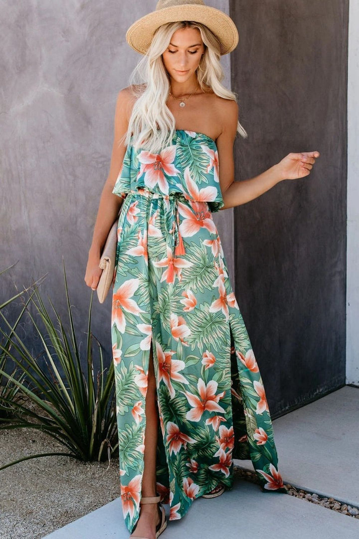EJC STRAPLESS MAXI DRESS