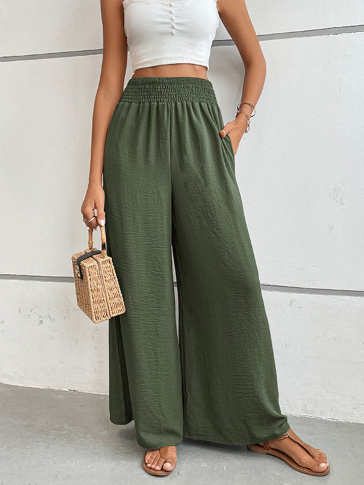 EJC Wide Waistband Relax Fit Long Pants