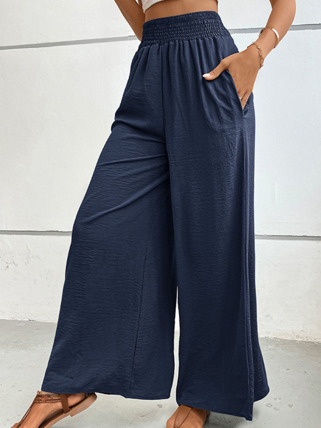 EJC Wide Waistband Relax Fit Long Pants