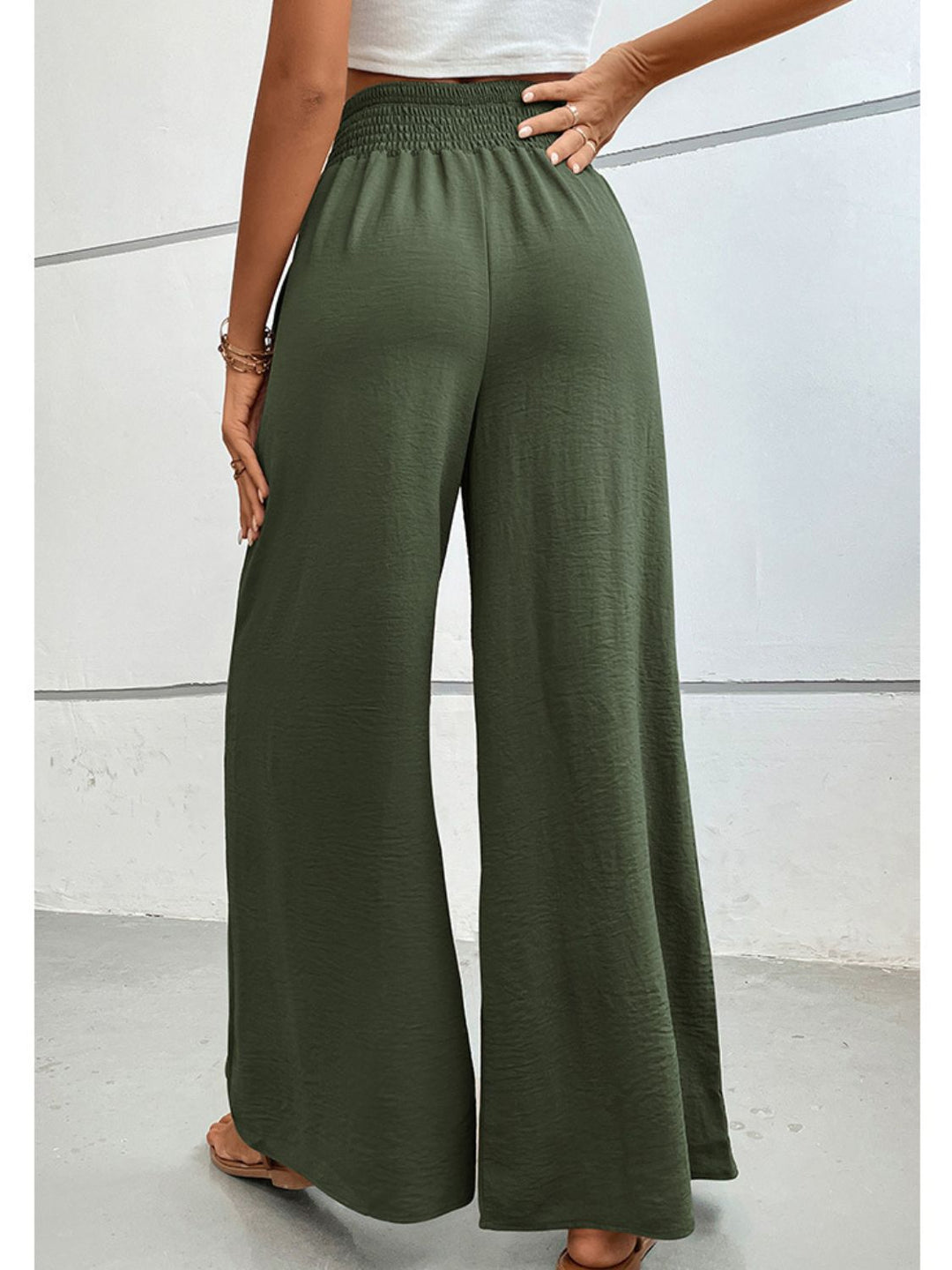 EJC Wide Waistband Relax Fit Long Pants