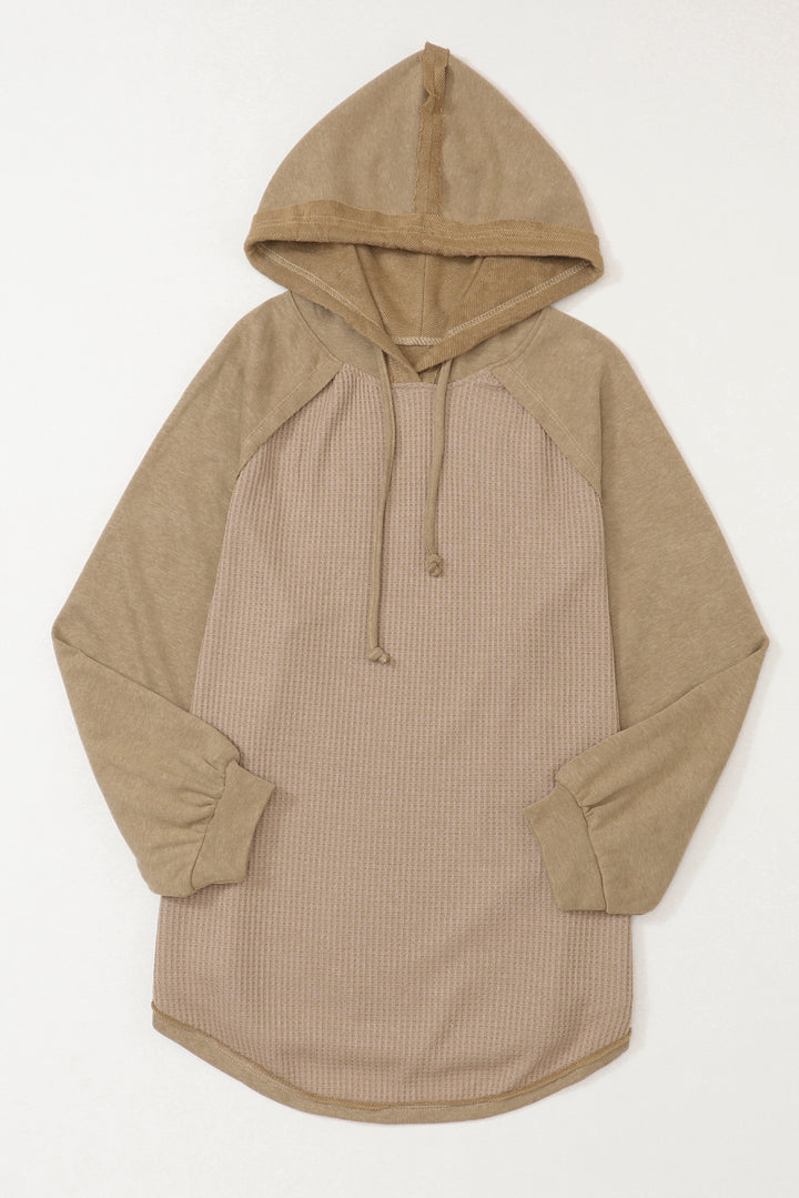 EJC Waffled Knit Drawstring Hoodie