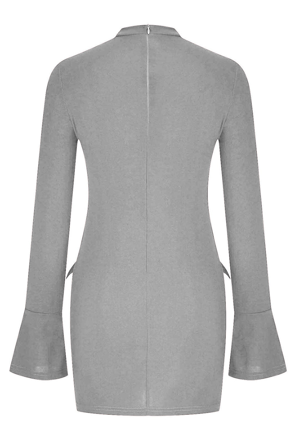 EJC Mock Neck Long Sleeve Mini Dress