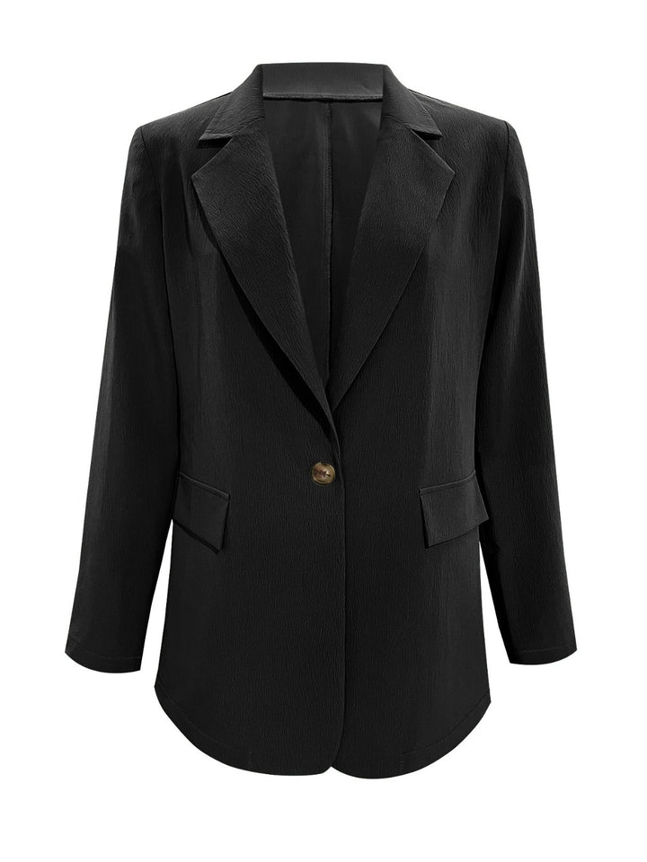 EJC Lapel Collar Long Sleeve Blazer