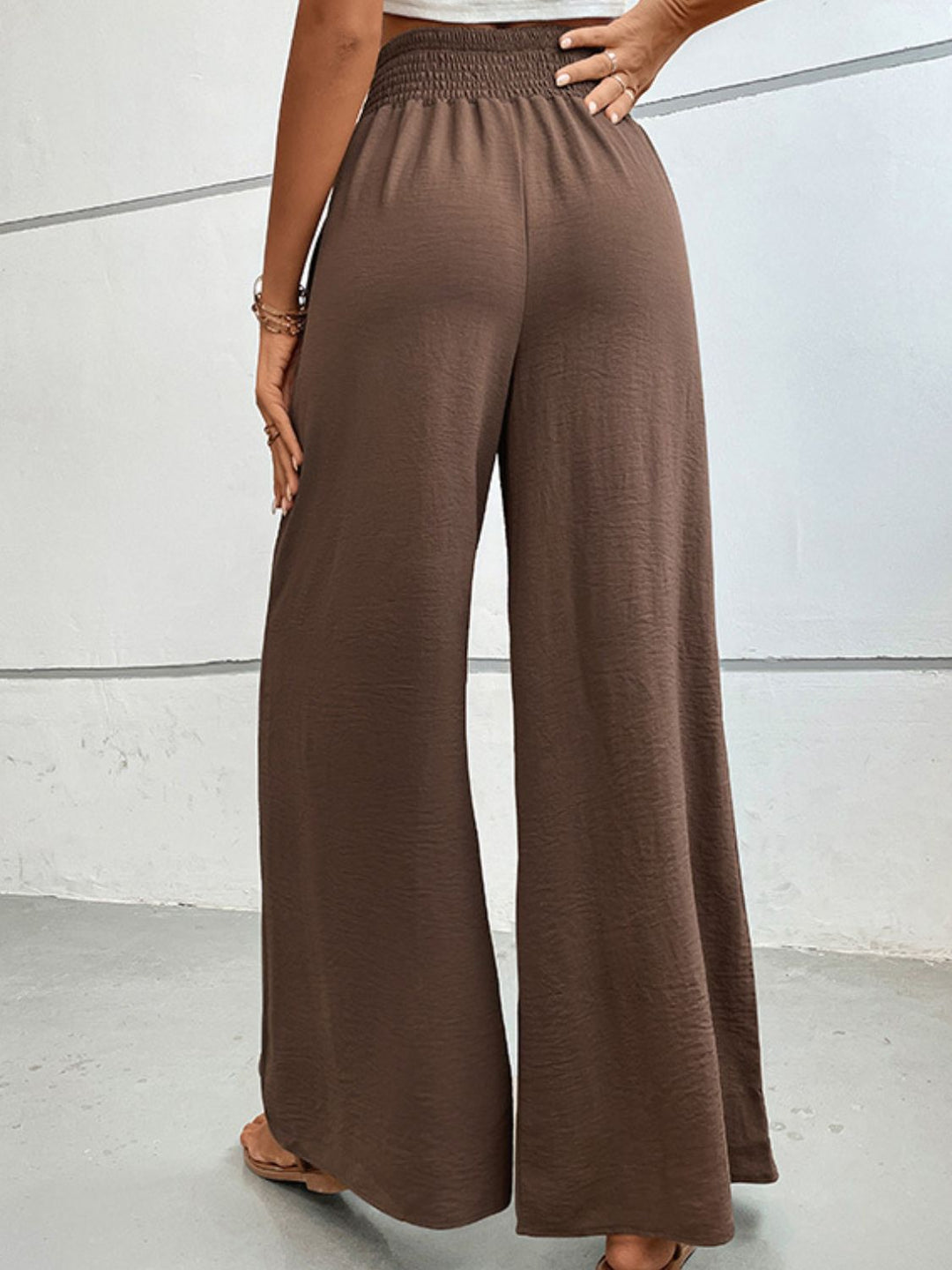 EJC Wide Waistband Relax Fit Long Pants