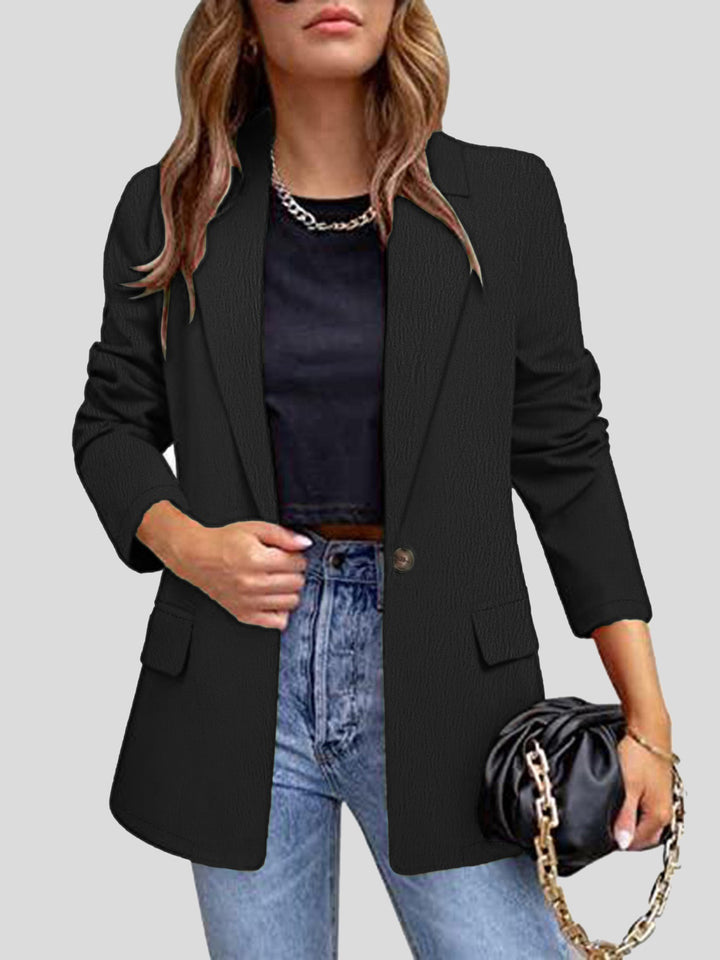 EJC Lapel Collar Long Sleeve Blazer