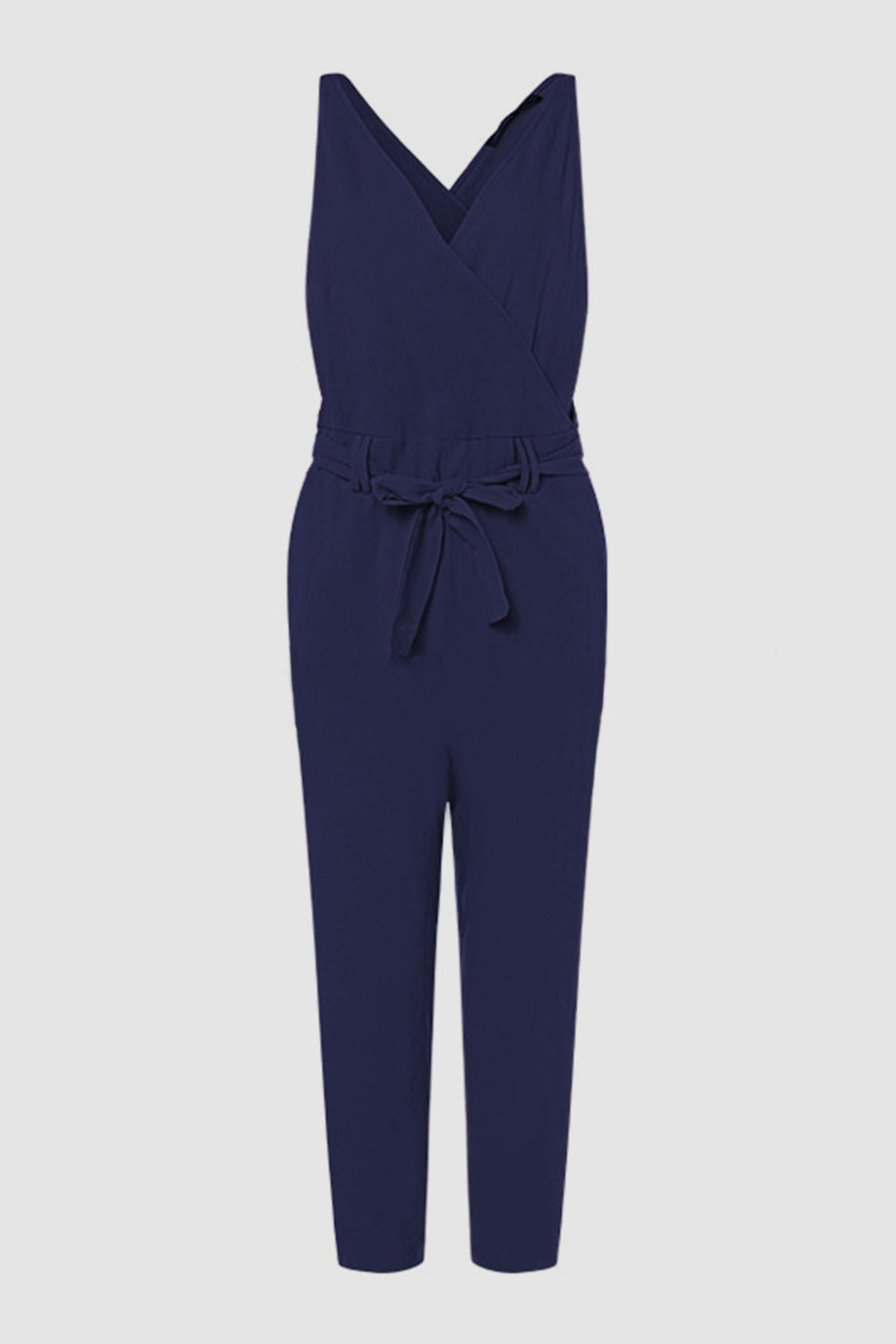 EJC Surplice Sleeveless Jumpsuit