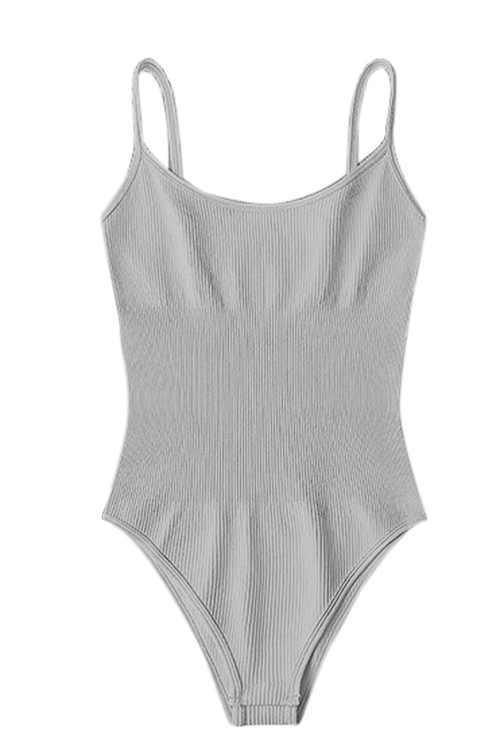 EJC Scoop Neck Spaghetti Strap Active Bodysuit