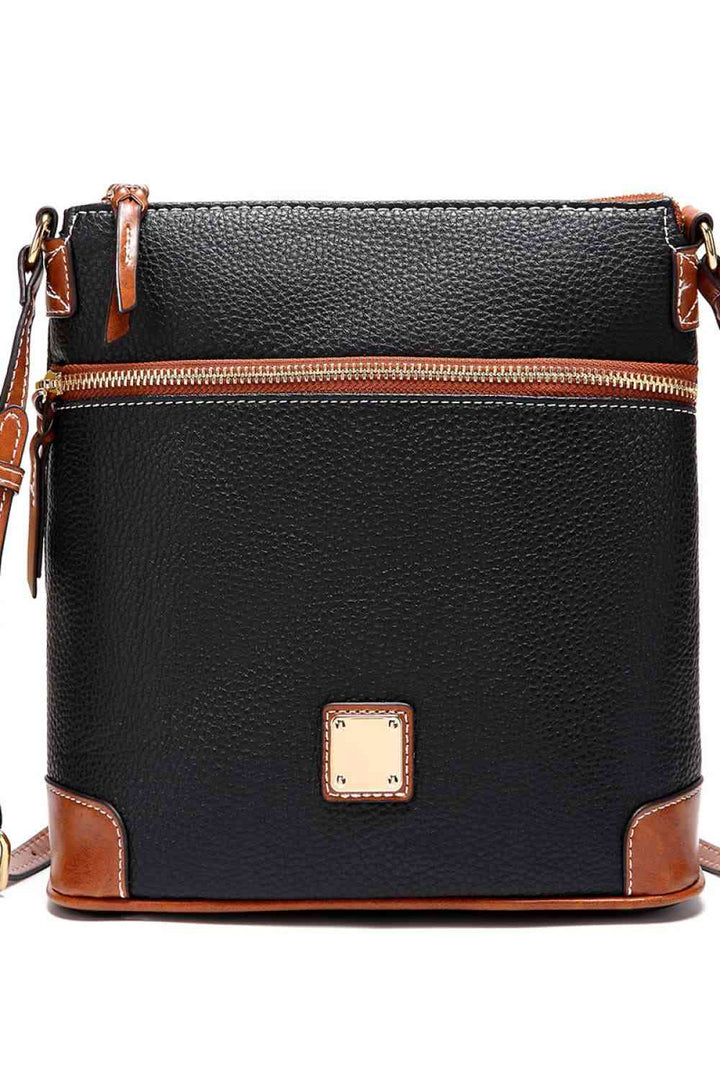 EJC PU Leather Crossbody Bag