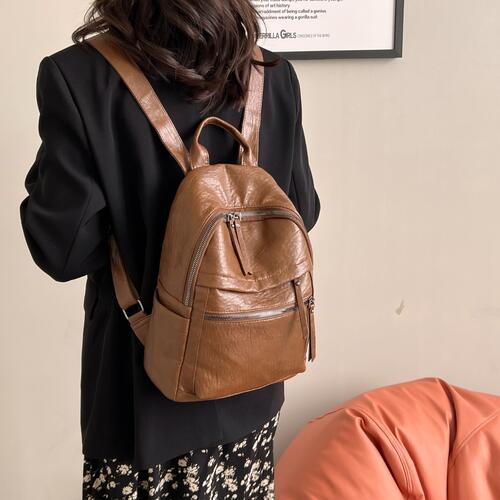 EJC PU Leather Backpack