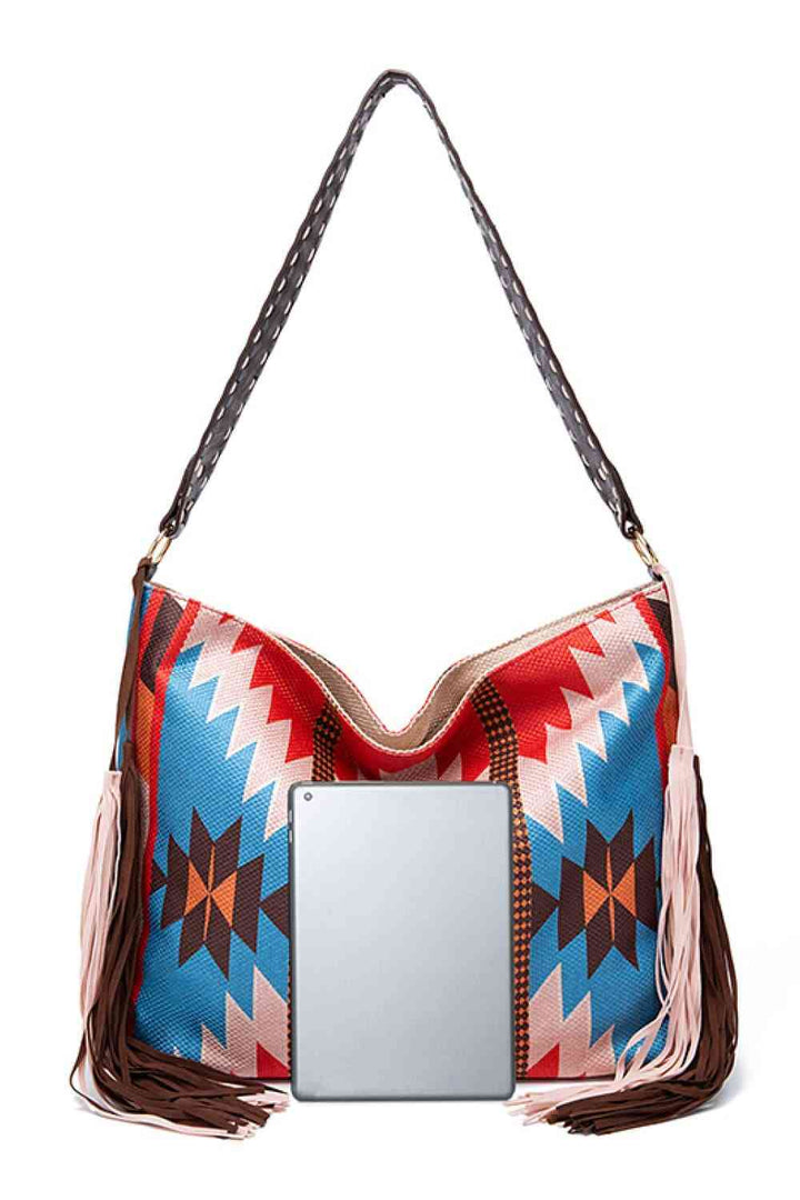 EJC Geometric Canvas Tote Bag