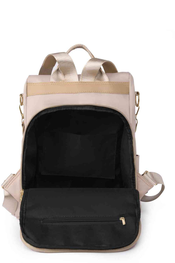 EJC Zipper Pocket Beaded Backpack