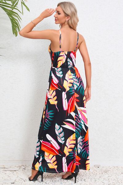 EJC Printed Surplice Maxi Cami Dress