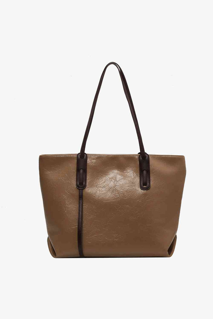 EJC PU Leather Tote Bag