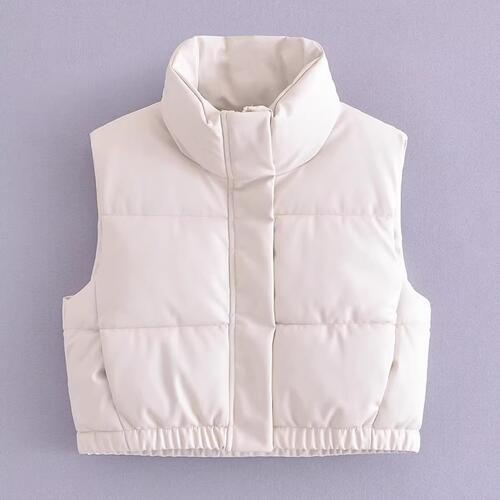 EJC Zip-Up Drawstring Puffer Vest