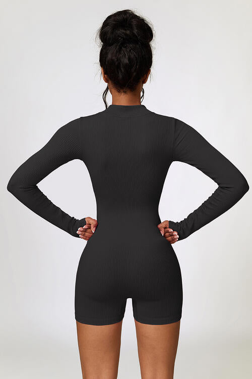 EJC Half Zip Long Sleeve Active Romper