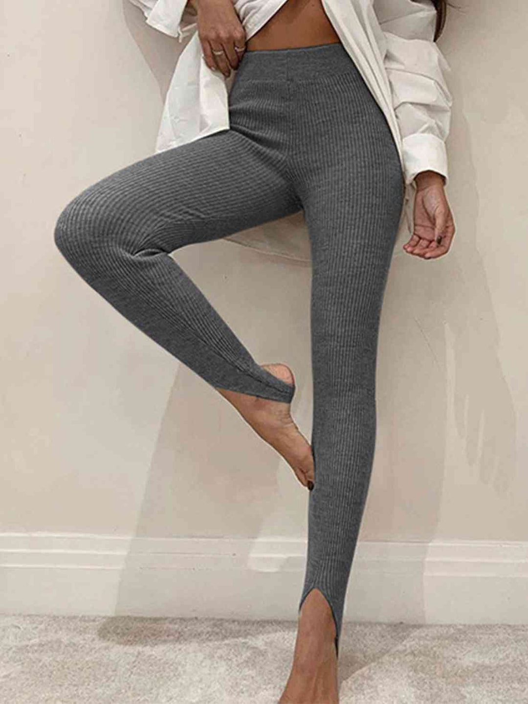 EJC Ribbed Mid Waist Leggings