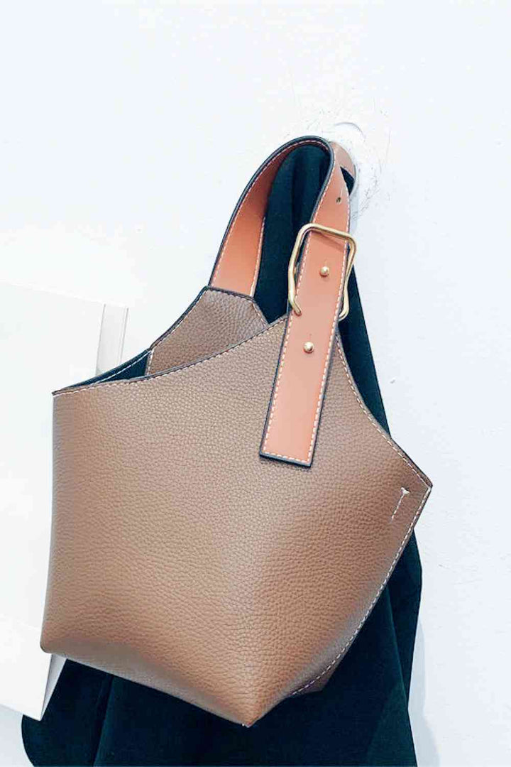 EJC Fashion PU Leather Bucket Bag