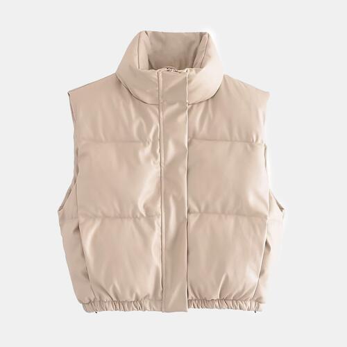 EJC Zip-Up Drawstring Puffer Vest