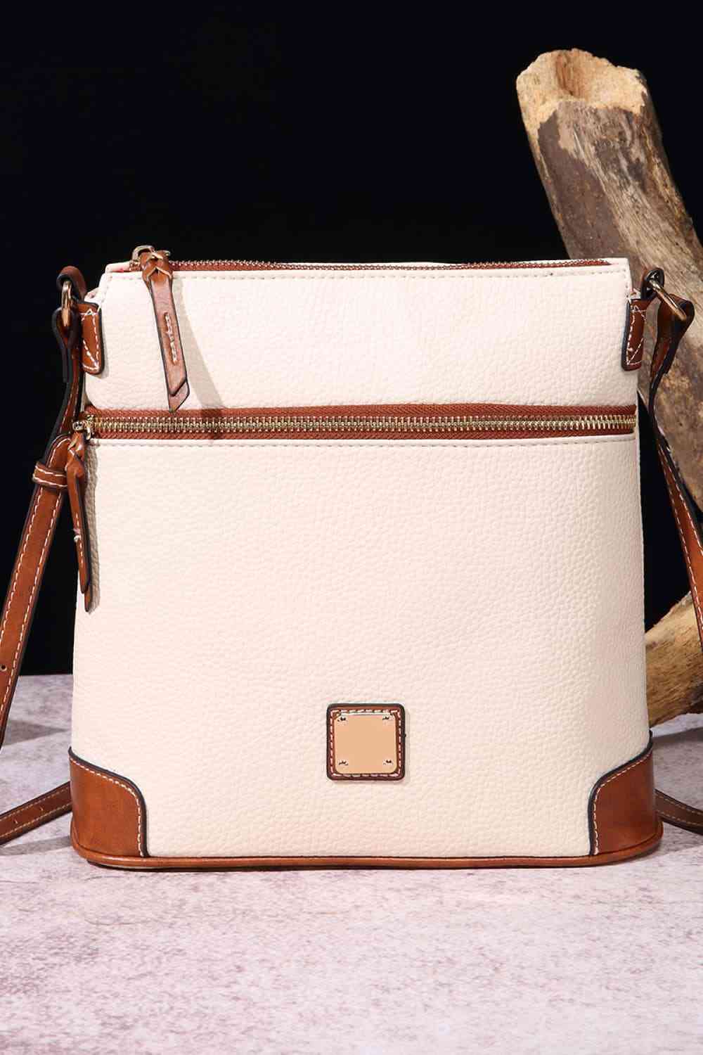 EJC PU Leather Crossbody Bag