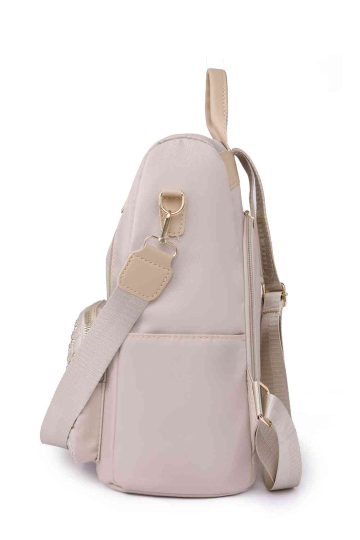 EJC Zipper Pocket Beaded Backpack