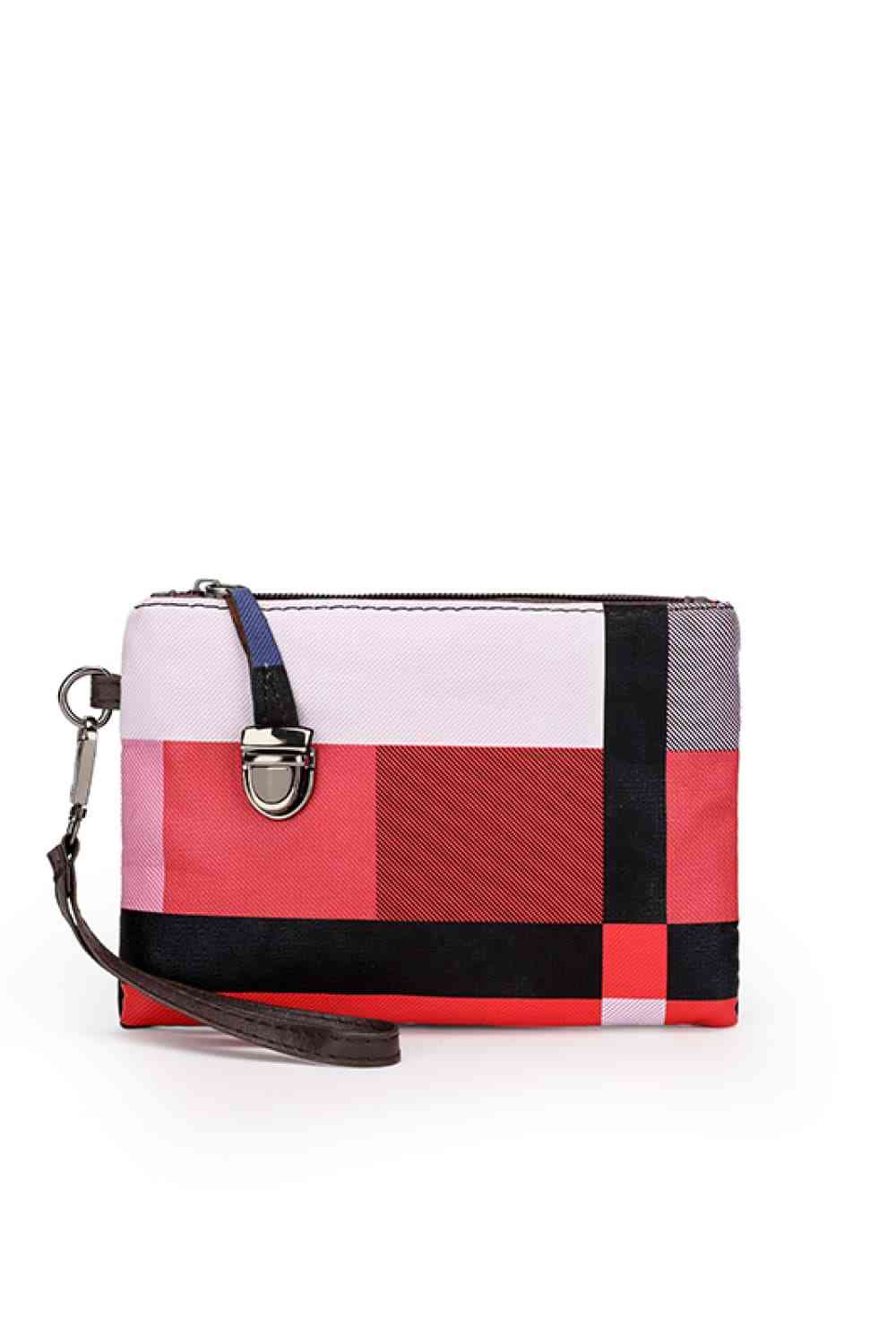 EJC 4-Piece Color Block PU Leather Bag Set