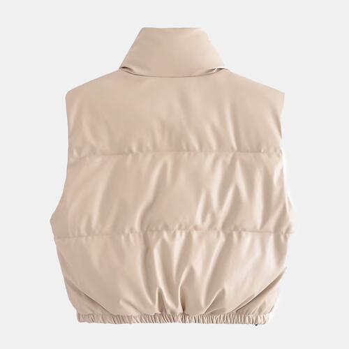 EJC Zip-Up Drawstring Puffer Vest