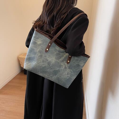 EJC PU Leather Tote Bag