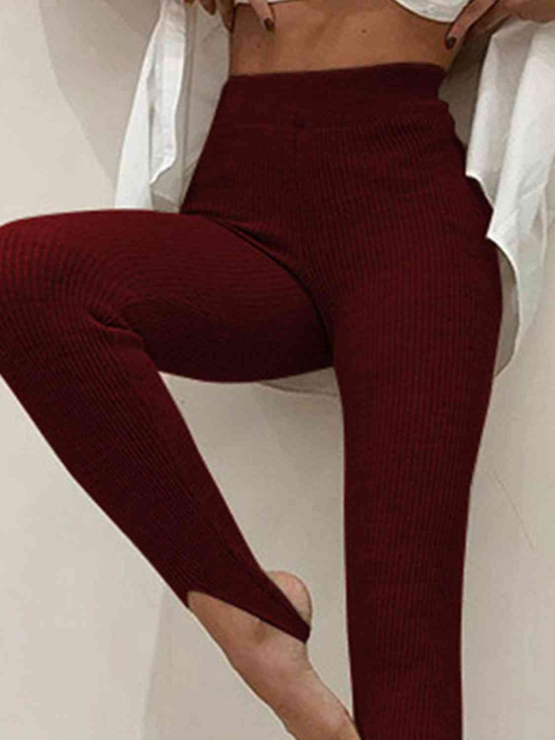 EJC Ribbed Mid Waist Leggings