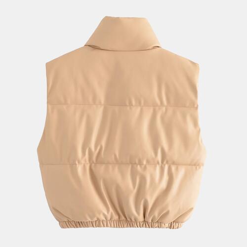 EJC Zip-Up Drawstring Puffer Vest