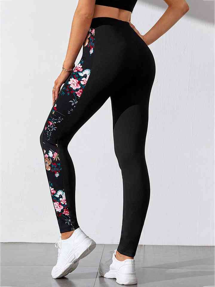 EJC Floral Print Wide Waistband Pants