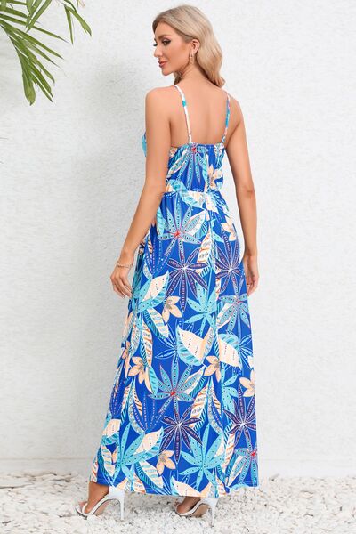 EJC Printed Surplice Maxi Cami Dress