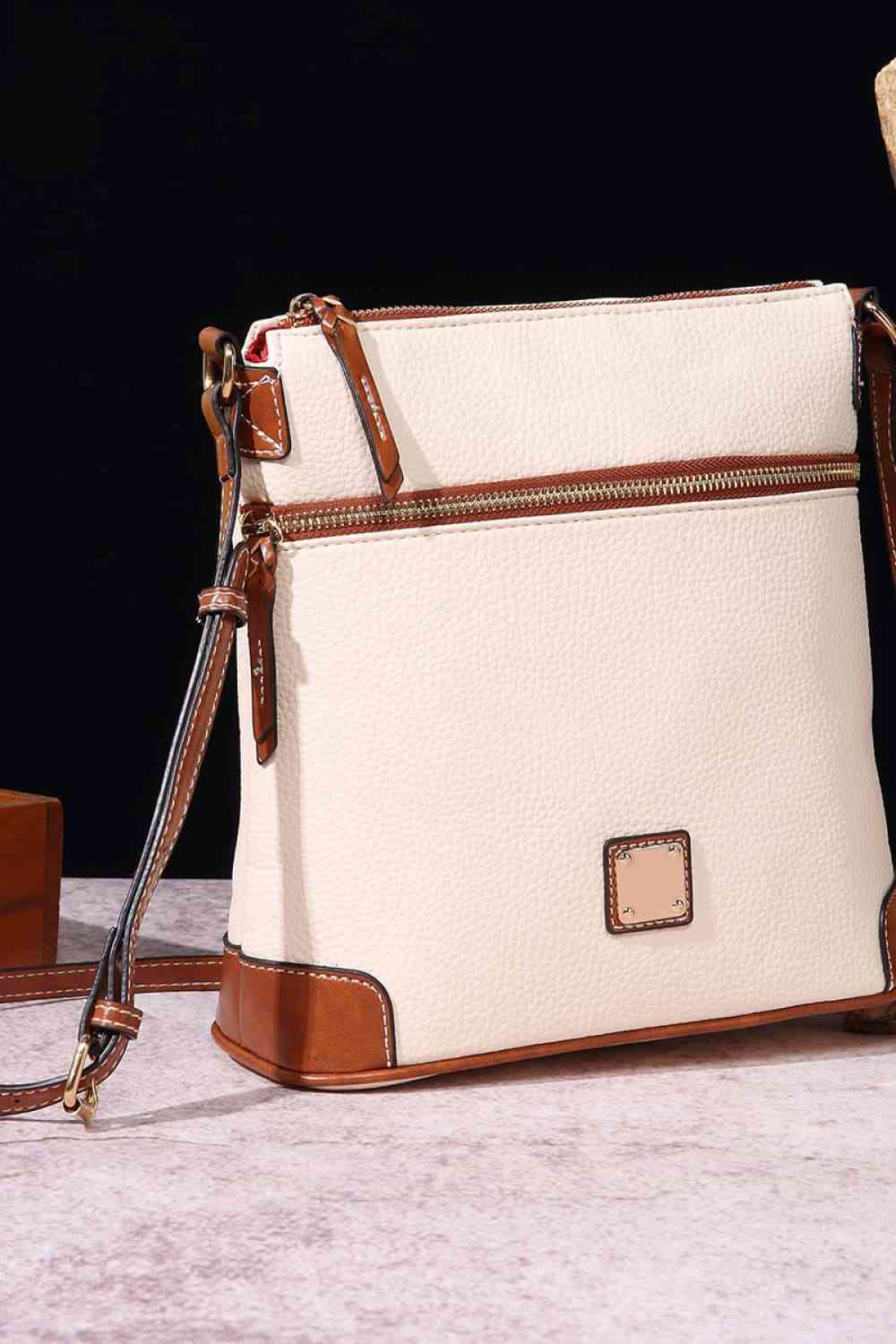 EJC PU Leather Crossbody Bag