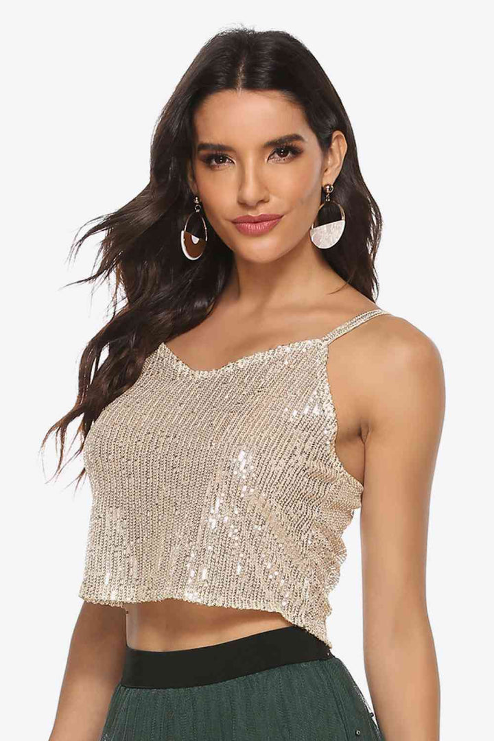 EJC Sequin Cropped Cami