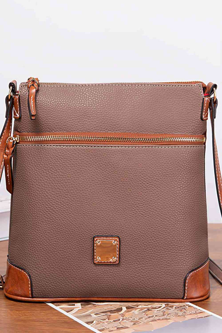 EJC PU Leather Crossbody Bag