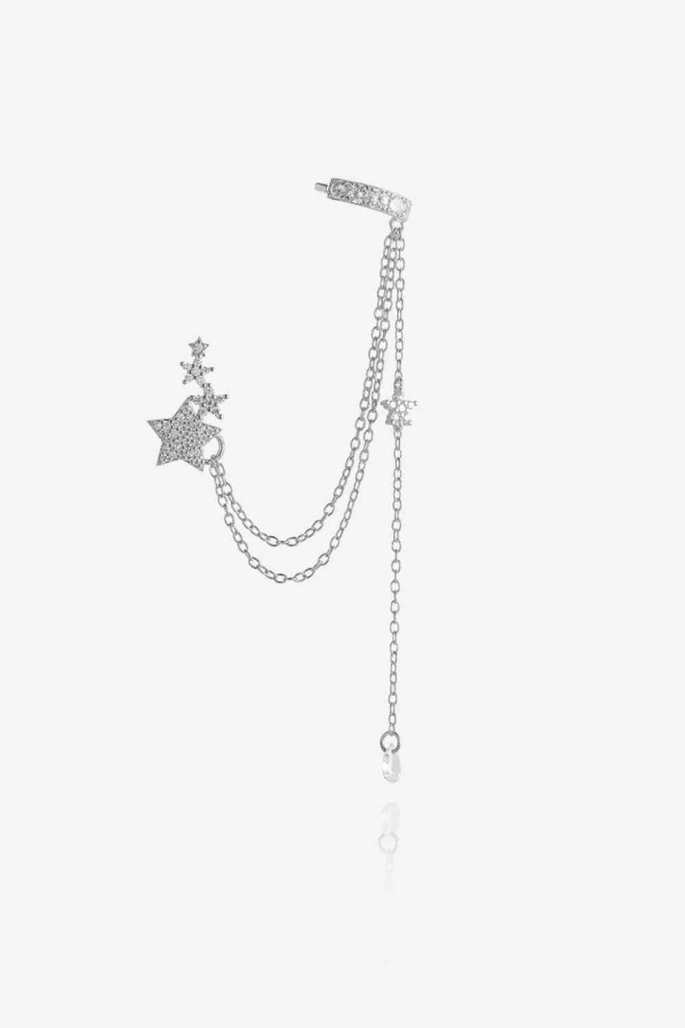 EJC Zircon Star 925 Sterling Silver Single Earring