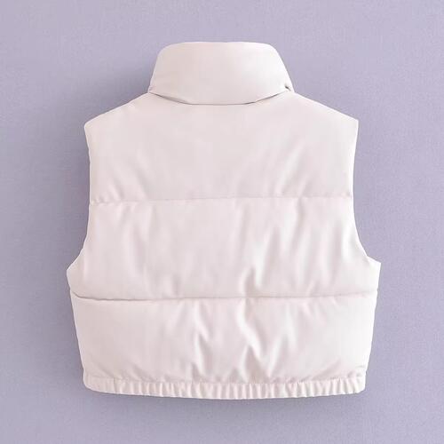 EJC Zip-Up Drawstring Puffer Vest