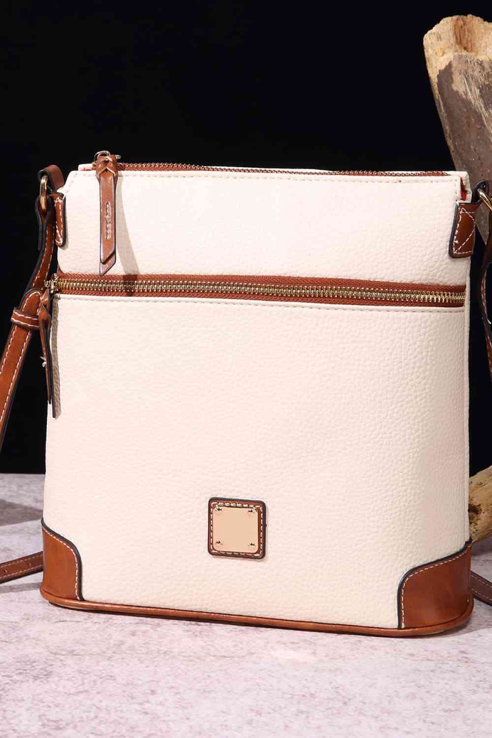 EJC PU Leather Crossbody Bag