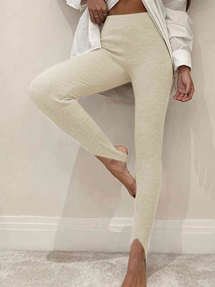 EJC Ribbed Mid Waist Leggings