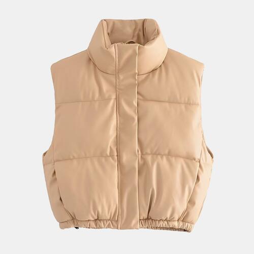 EJC Zip-Up Drawstring Puffer Vest