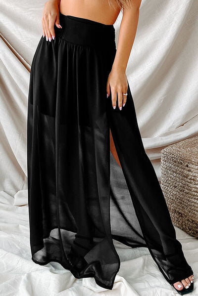 EJC Slit High Waist Maxi Skirt