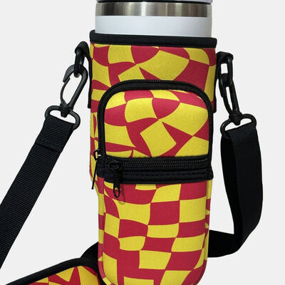 EJC Insulated Tumbler Cup Sleeve With Adjustable Shoulder Strap