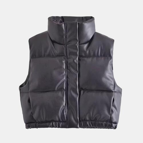 EJC Zip-Up Drawstring Puffer Vest