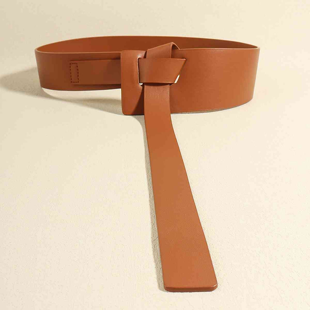 EJC Knot Detail PU Belt